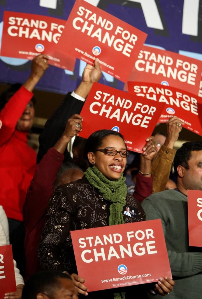 Barack Obama supporters attend a campaign event in Florence, SC. (Lindsay Semple/MCT) 