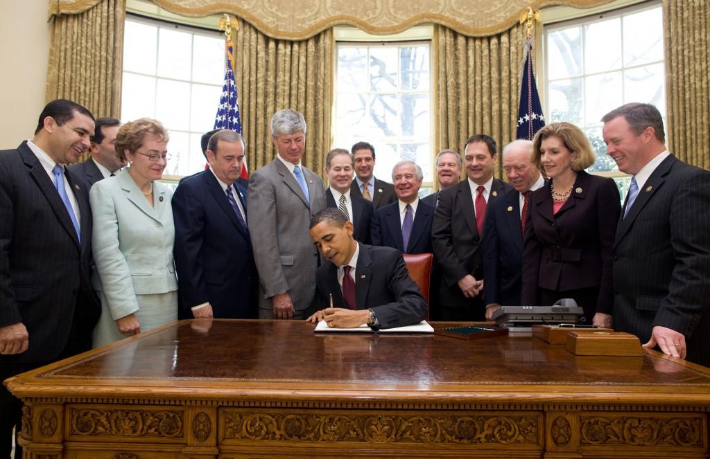 The second portion of the health care bill, which became law on March 30, will affect health insurance as well as student loans.  (Official White House Photo by Chuck Kennedy)