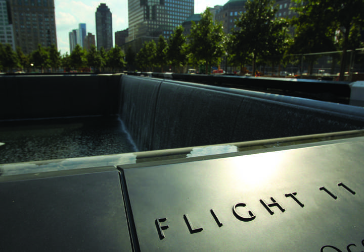 As the city remembers Sept. 11 in this memorial at Ground Zero, Fordham University will have its own memorial at the Church of St. Paul the Apostle and the Robert Moses Plaza.  (Scott Strazzante/Chicago Tribune/ MCT)