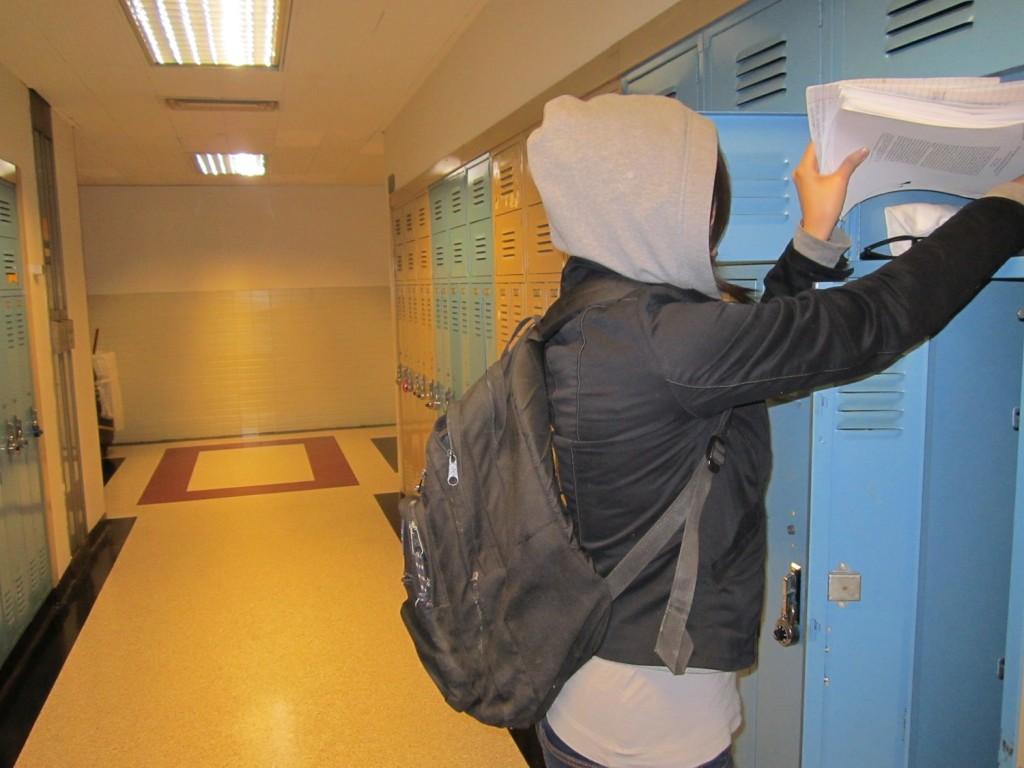 The lockers at FCLC are available for commuters to use but the percentage of commuters is dwindling. (Photo Illustration by Sara Azoulay/The Observer)