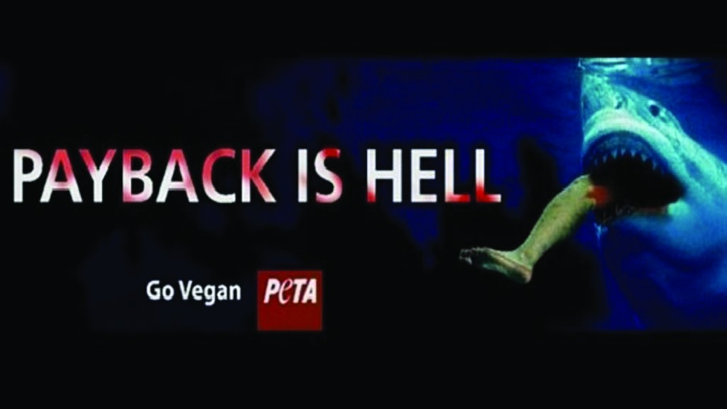 Payback may be hell, but so are PETA’s advertising policies, which are are more about causing a sensation than raising awareness. 