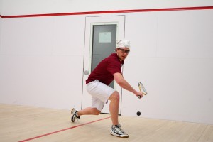 Chris Souther, FCRH ’12, and the rest of the squash team are ready to build a program that can hang tough with the top 40 teams. (Courtesy of Fordham Sports)