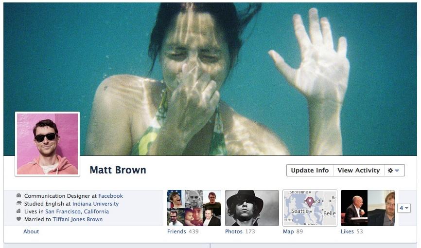 The new Facebook Timeline offers a more visual and organized social networking experience. (Courtesy of Facebook)