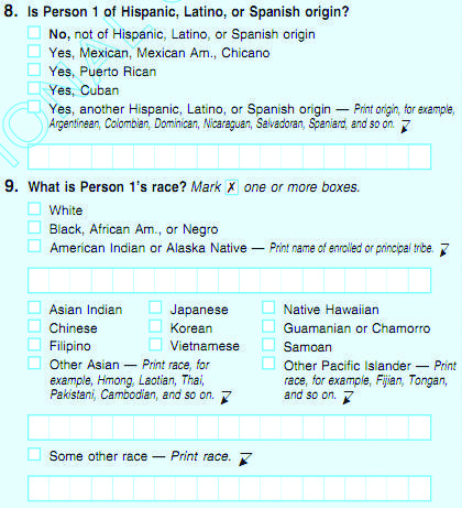 When confronted with the question of race, some citizens are forced to categorize themselves as “other” on the U.S. Census. (Courtesy of U.S. Census)
