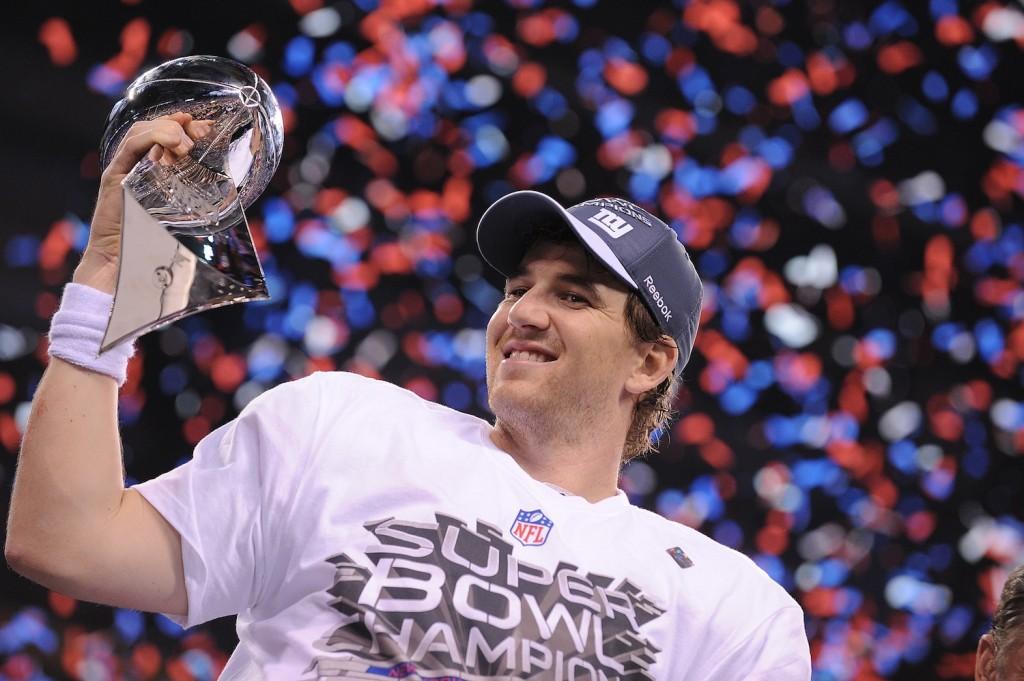 Though Eli won his second Super Bowl, he still has a ways to go to catch up to his older brother. (Lionel Hahn/Abaca Press/MCT)