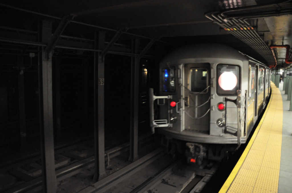 The train is an okay place during normal commuting hours, but it can be terrifying when you ride it alone at four in the morning. (Mario Weddell/The Observer)