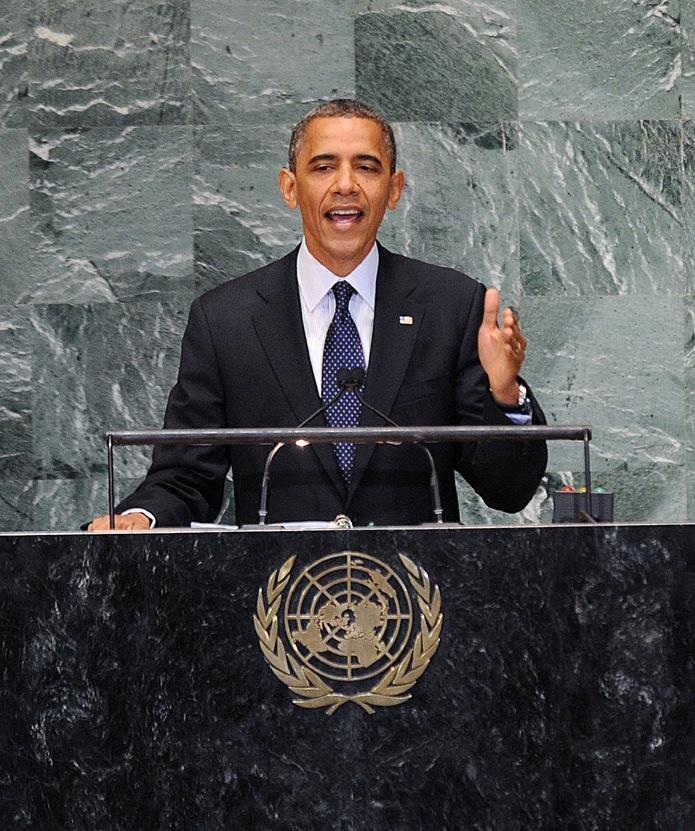 President Obama speaks at the United Nations General Assembly - NY