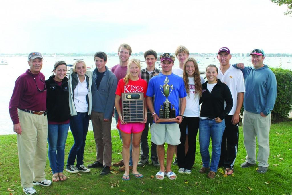 The Fordham sailing team has gone from competitive to formidable, knocking off top-ten teams as of late and winning the Jesuit Open, seen here. (Courtesy of the Sailing Team)
