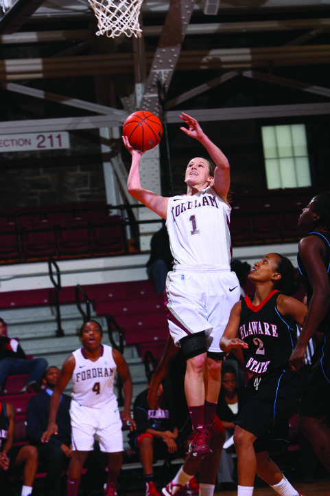 Guard Rooney, FCRH ‘14, scored 22 points in the Fordham win. (Courtesy of Fordham Sports)