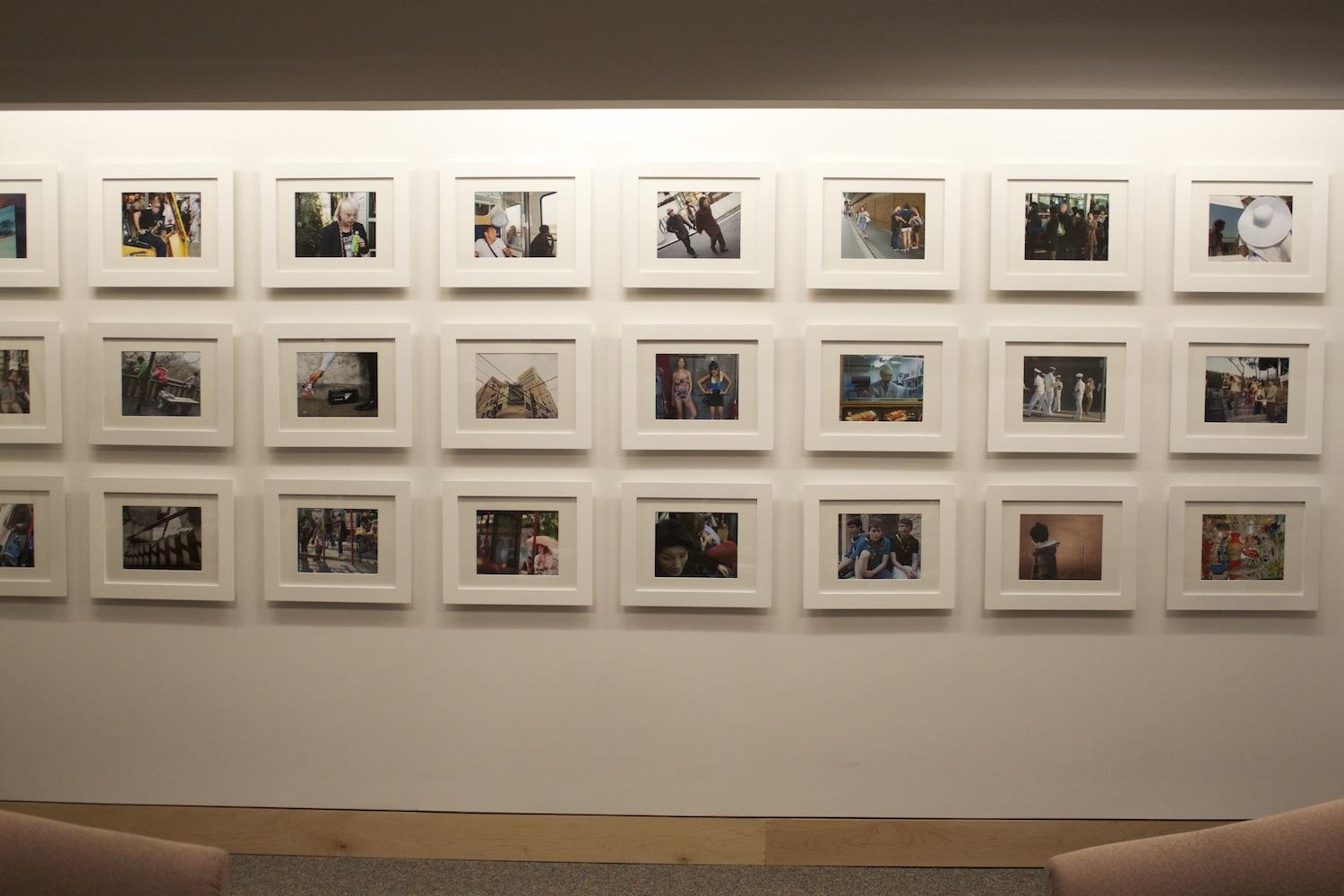 Hayden Hartnett’s Project Space is now on the second floor of the Leon Lowenstein building in the Office of Undergraduate Admissions. The space features a past student’s photographs in a three row lay out on the main wall. (Sara Azoulay/The Observer)