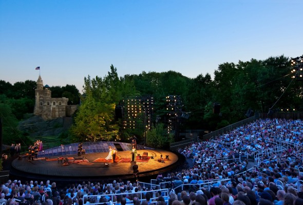 The Public Theater’s Shakespeare in the Park is at The Delacorte Theater this summer. (Joseph Moran/Courtesy of The Public Theater) 