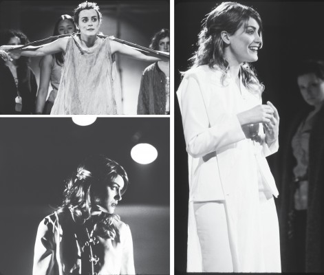 Taylor Schilling stars as Helen of Troy in Fordham’s main stage production of Euripede’s “The Trojan Woman.” (Photos Courtesy of Gerry Goodstein/Fordham Theater Program)