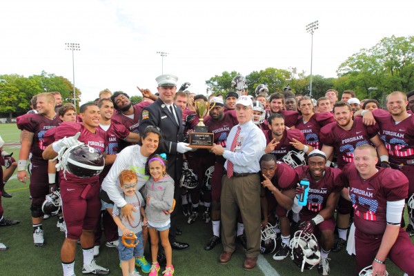 After winning the Liberty Cup against Columbia, Fordham improved to 5-0 by beating Saint Francis Courtesy of Fordham sports 