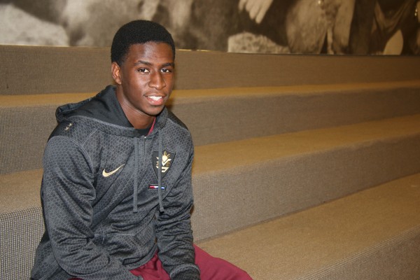 FCRH ’15 student and football player Sam Ajala. (Jennifer Khedaroo/The Observer)