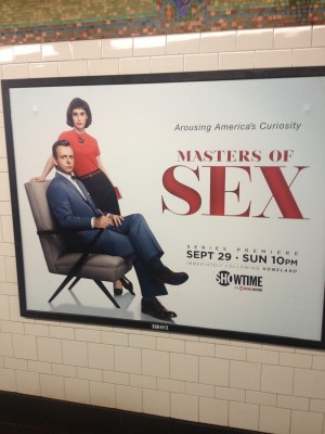 A subway ad for Masters of Sex. (Courtesy of Thomas and Taylor Maier)