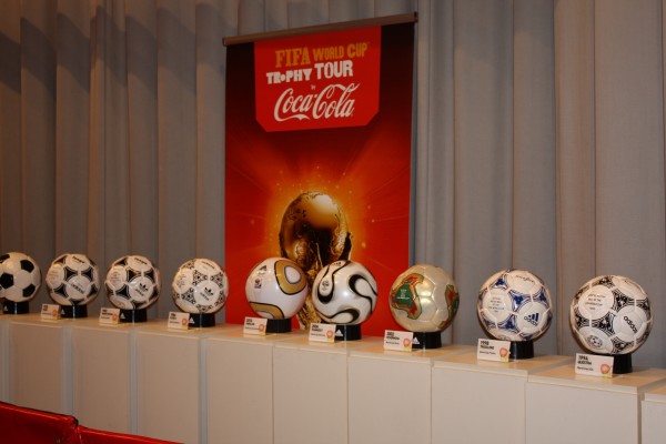 Spain, Germany, Brazil and Argentina are some favorites to win this year’s FIFA World Cup.  (Courtesy coca cola south africa via flickr)