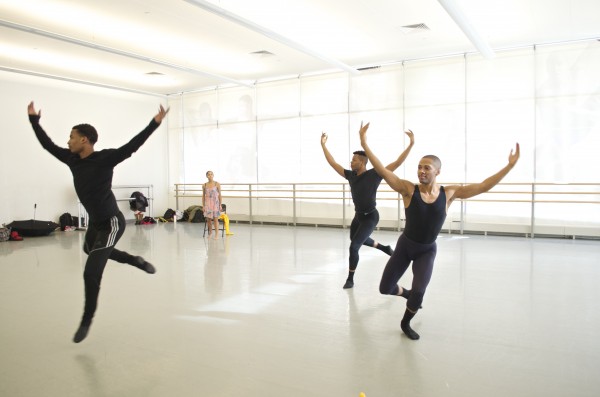 Students in the BFA/Fordham Ailey program prepare for the Global Harmony showcase.  (Paula Madero/The Observer)