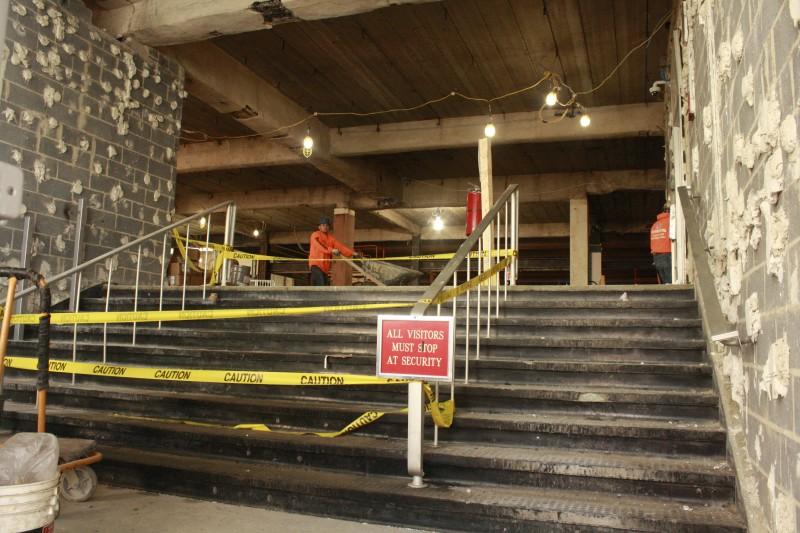 Construction of the Old Law Building will be completed by Fall 2016.
(PHOTO BY EMILY TIBERIO/THE OBSERVER)