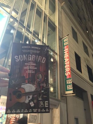 Songbird is playing at the 59E59 Theatre until Nov. 29. (PHOTO BY LYDIA BENNER/THE OBSERVER)