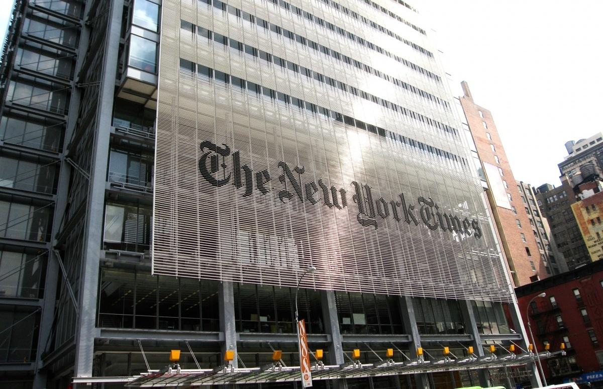 New York Times Building in New York on 42nd street. (PHOTO COURTESY OF SUSAN GILMAN JOKELSON VIA FLICKR)