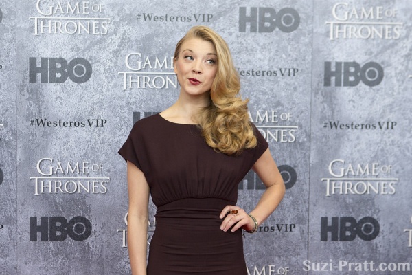 Game of Thrones actress Natalie Dormer poses on the HBO red carpet. (via Flickr)