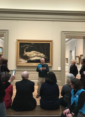 The Shady Ladies tour was hosted by Professor Lear and featured works from artists such as Degas and Courbet. (CELESTE AZZI/THE OBSERVER)