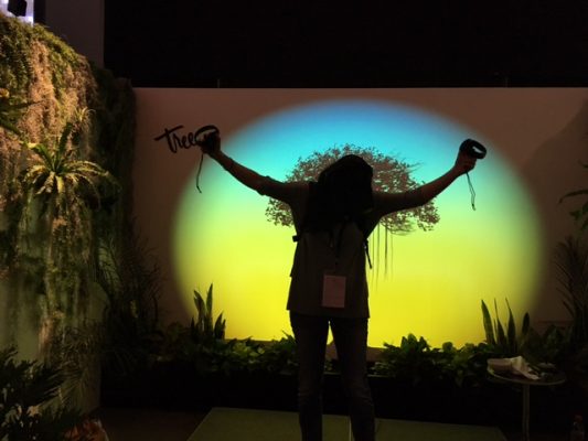 The incredible virtual reality displays such as Tree (pictured above) whisked viewers to places they never thought possible. (MARYANNA ANTOLDI/THE OBSERVER)