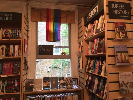 The interior of Gay's the Word bookstore,
London's only gay bookstore. (CALLAN MCCARTHY/ THE OBSERVER)
