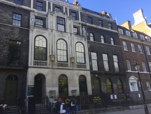 The simple exterior of the Sir John Soane Museum is a stark contrast to the artifact-cluttered rooms inside. (IZZI DUPREY/THE OBSERVER) 