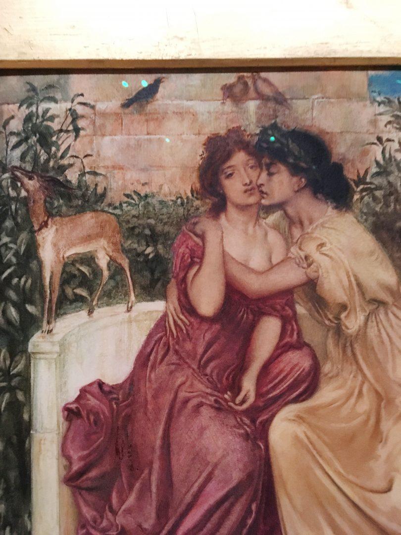 Simeon Solomon’s Sappho and Erinna in a Garden at Mytilene (1864) While male homosexuality was criminalized in the U.K. until 1967, female homosexuality was never criminalized because female sexuality was completely erased. (NADINE SANTORO/THE OBSERVER)
