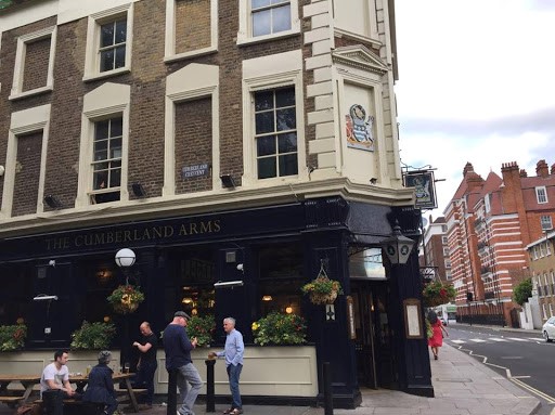 The outside of The Cumberland Arms, located a block away from Richmond Court. (CALLAN MCCARTHY/ THE OBSERVER)