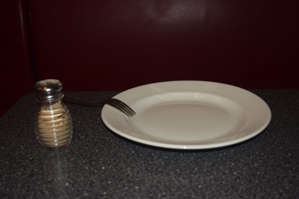Plates are always empty during the No Meal Period as no one can feel hungry between 10:30 and 11 a.m.