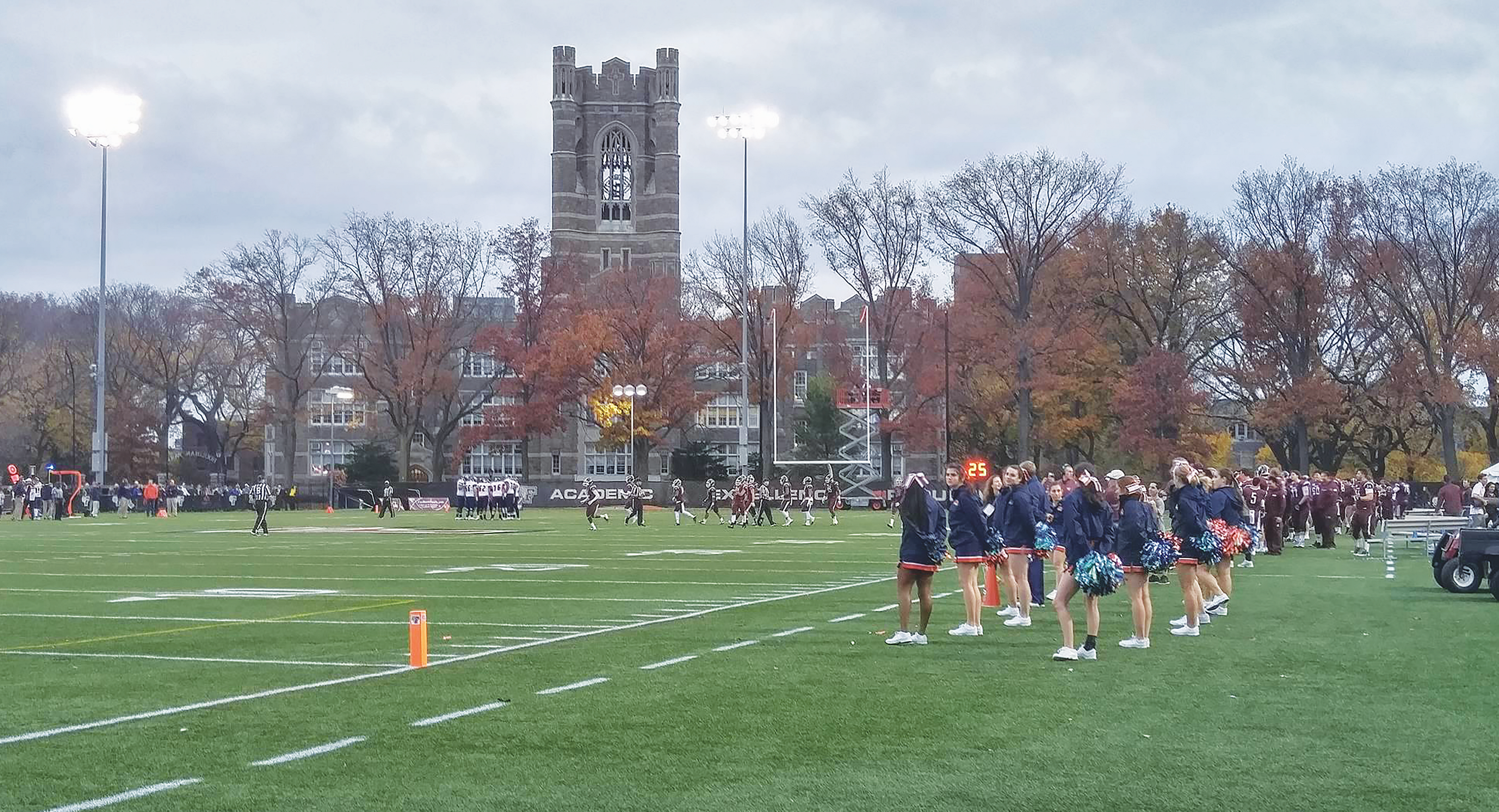 The Fordham University men’s football team lost at home to Holy Cross on this year’s Homecoming with a final score of 42-20. (PAOLA JOAQUIN ROSSO/THE OBSERVER)