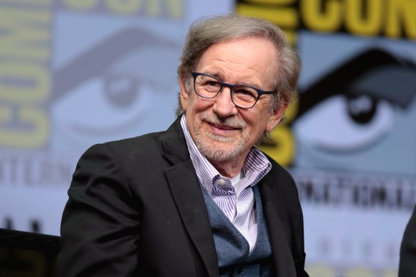 Steven Spielberg speaking about "Ready Player One" at the 2017 San Diego Comic Con International. (GAGE SKIDMORE VIA FLICKR)