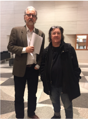 Professor James Jennewein held a (A with world-renowned producer Christine Vachon at Fordham Law School (ELISABETH ONEILL/THE OBSERVER)