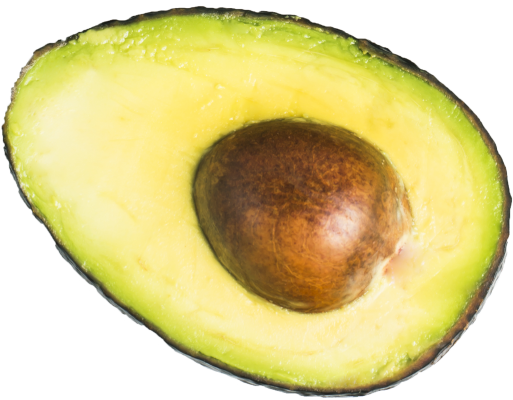 Avocados are excellent sources of plant-derived, monounsaturated fats. 