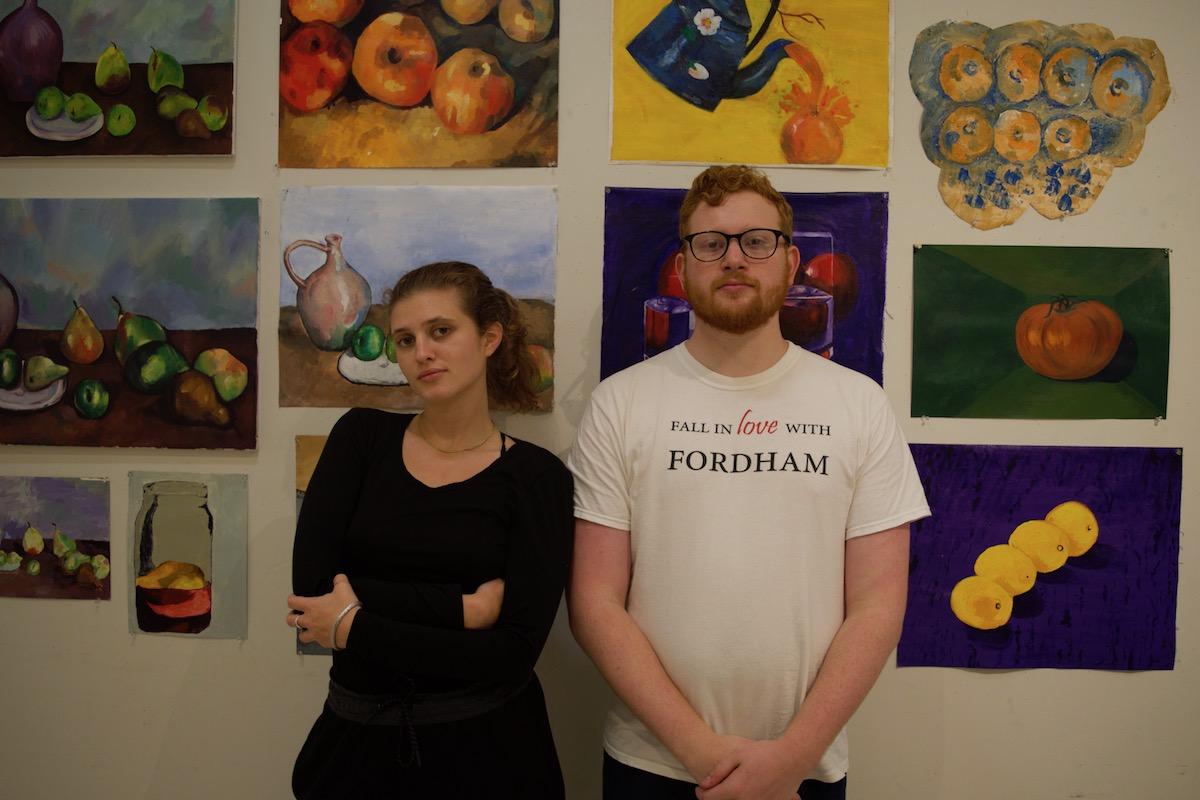 Nicole Shapiro, FCLC '19 (left), and Jack Bugbee, FCLC '19 (right), are presidents of Fashion for Philanthropy and Rainbow Alliance, respectively. (LENA ROSE/THE OBSERVER)