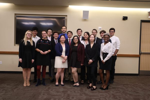 The newly inaugurated members of the 2018-19 United Student Government.(ZOEY LIU/THE OBSERVER)