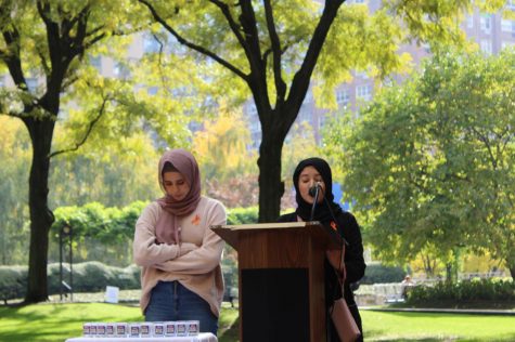 On Nov. 1, the Jewish Student Organization held a vigil mourning the 11 lost lives at the Pittsburgh synagogue shooting. (NISHITA NAGA/THE OBSERVER)