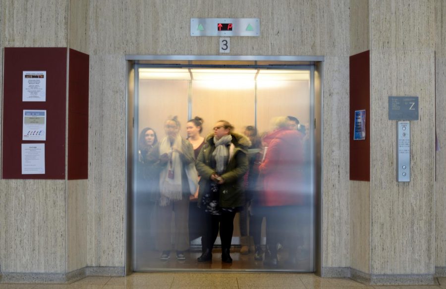 This elevator phenomenon is only known to occur in McMahon Hall.