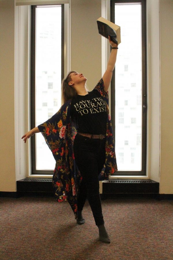 Kaylie Groff, FCLC 20, is one of a number of directing students at the Fordham Theater Program.