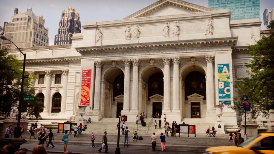 When you and I are at school, we still have a great local library — in fact, the New York Public Library is the largest and one of the most active libraries in the country.