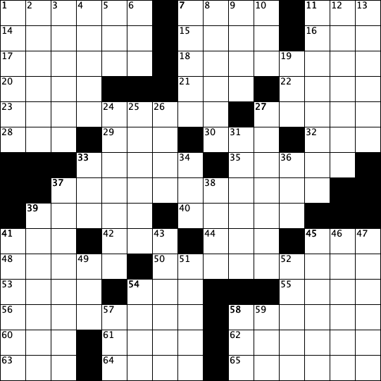 August Crossword