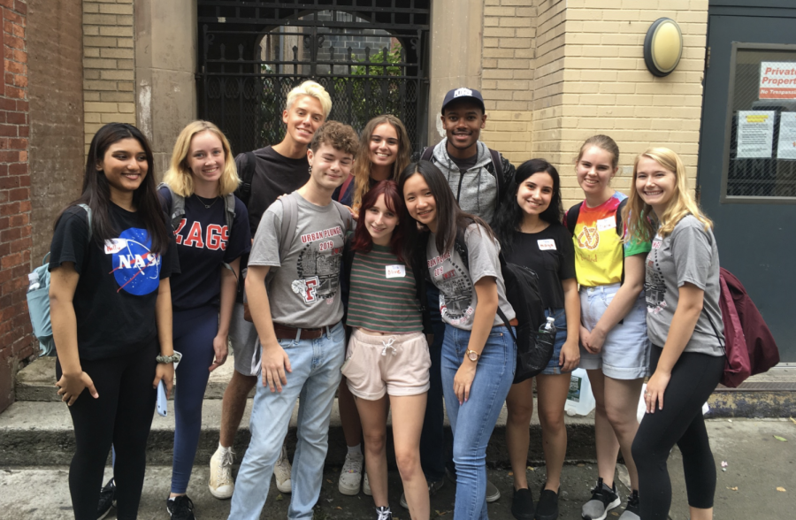 Students from the Class of 2023 who participated in Urban Plunge had an early start learning about all New York City has to offer, as well as the mission of Fordham University.