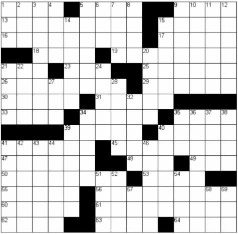blank crossword grid