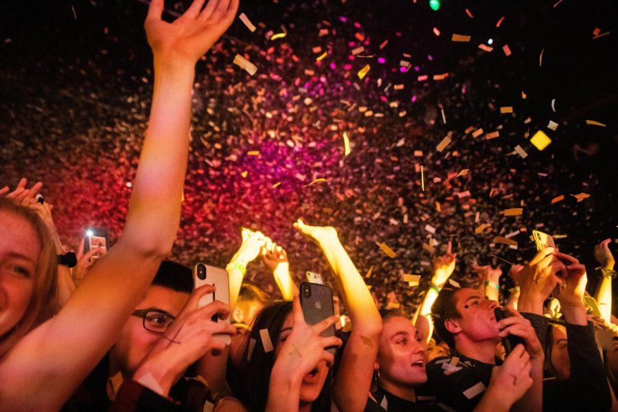 Canons go off sprinkling the front row enthusiasts in awe during "It's Strange." The rainbow-filled lighting show at Terminal 5 is a must-see for every New Yorker.
