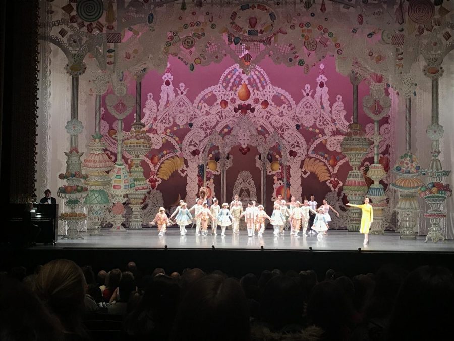Dancers from different routines in 'The Nutcracker,' such as the Candy Cane dancers and the Sugar Plum Fairy, performed at the event.