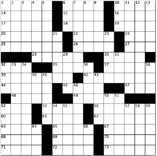 blank crossword grid