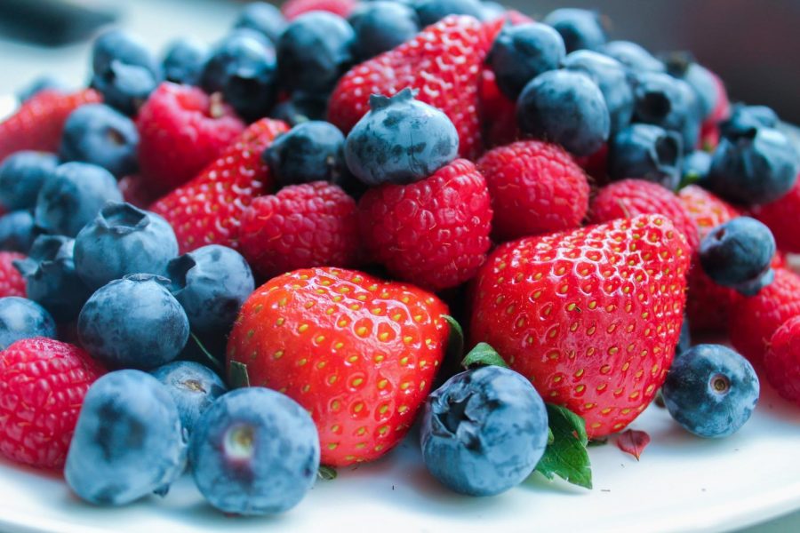 Rich in Vitamin C, berries a great source of antioxidants. 