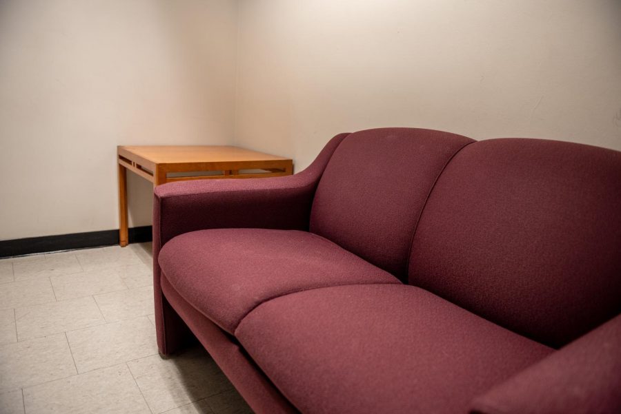 The sofas provided in the womens bathroom in the Leon Lowenstein Center couch a history of misogyny.